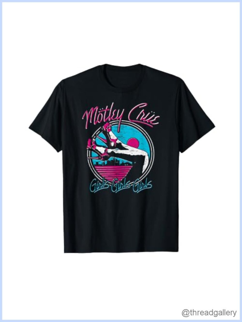 Mötley Crüe Girls Girls Heels Graphic Tee Classic Fit Short Sleeve